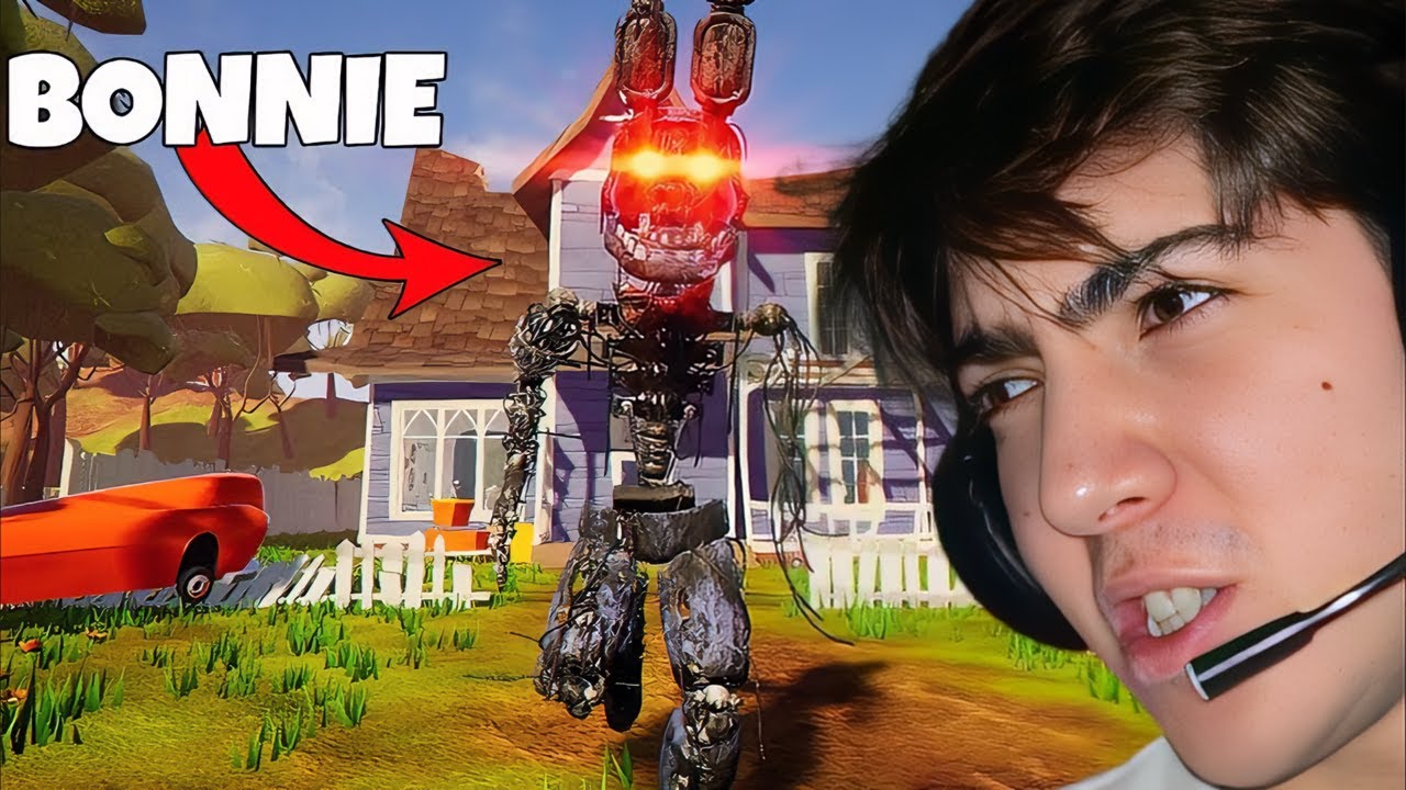 SİNİRDEN! OYUNU BIRAKACAKTIM 🤬 HELLO NEİGHBOR BONNIE.EXE MOD