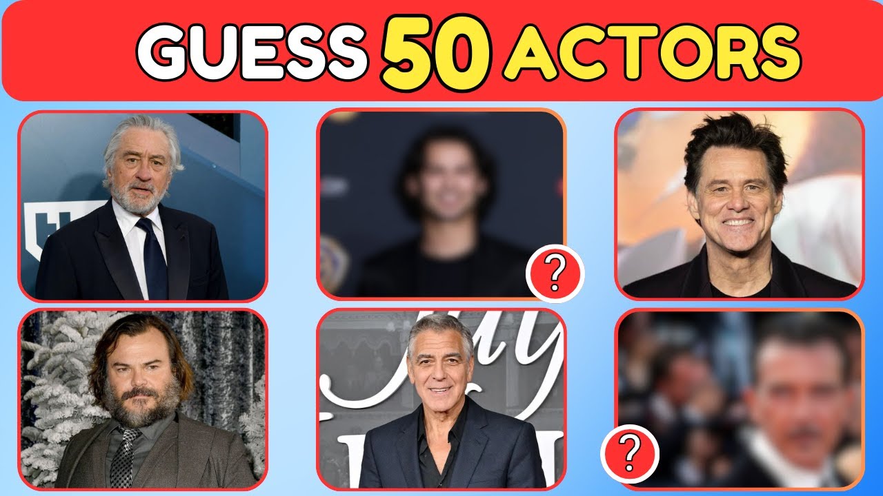 Can You Guess All 50 Hollywood Actors❓