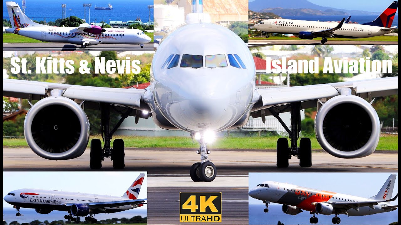 Busy Busy Day @ St. Kitts Airport | 777-200, A321neo, 737-900, E190, 737-800..Eastern Caribbean