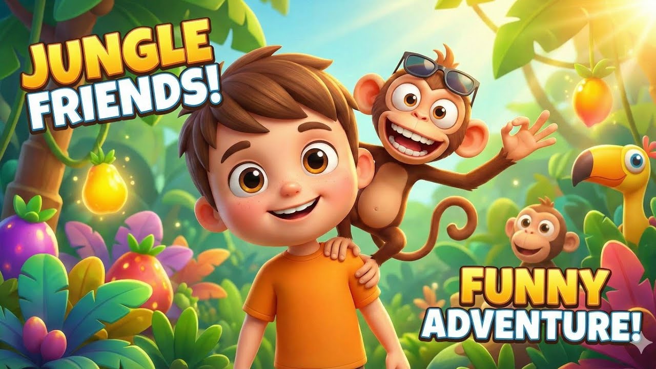 JUNGLE FRIENDS. FUNNY ADVENTURE. #jayarajr9499#