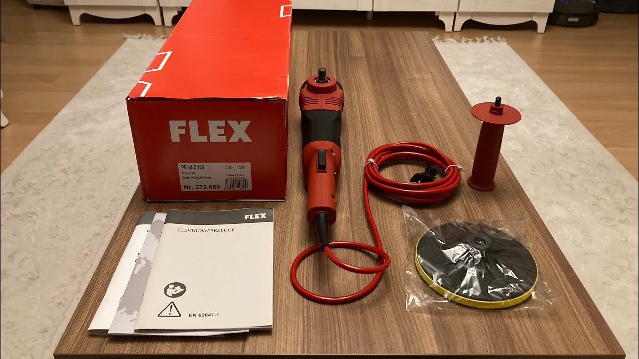 Flex PE 14-2-150 Rotary Polisaj Makinesi Kutu Açılışı