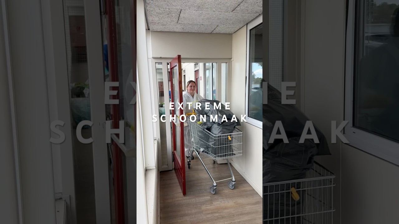 Laatste extreme schoonmaak voor mijn vakantie! 😍