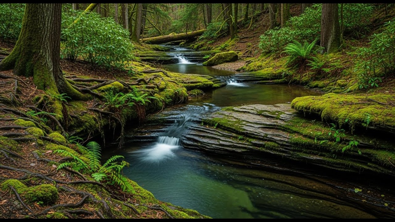 Sleep Ambience River Sounds with Gentle Water Flow for Deep Rest and Mental Calm