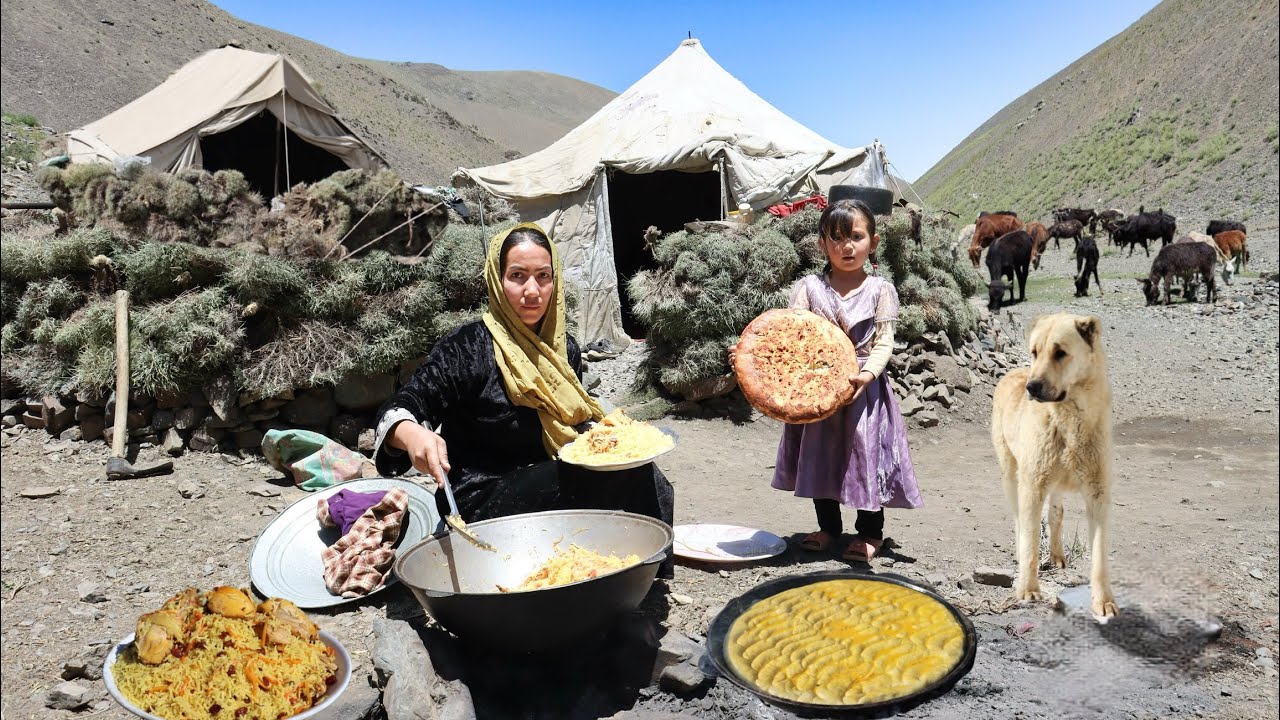 A Shepherd&rsquo;s Life Overnight in the Harsh Mountains of Afghanistan|Night to Morning Survival &Cooking