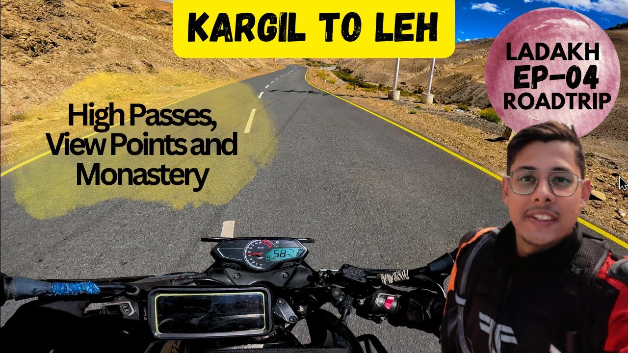 Bike Trip Kargil to Leh - Bajaj Pulsar N250 | EP04 - Ladakh September 2024