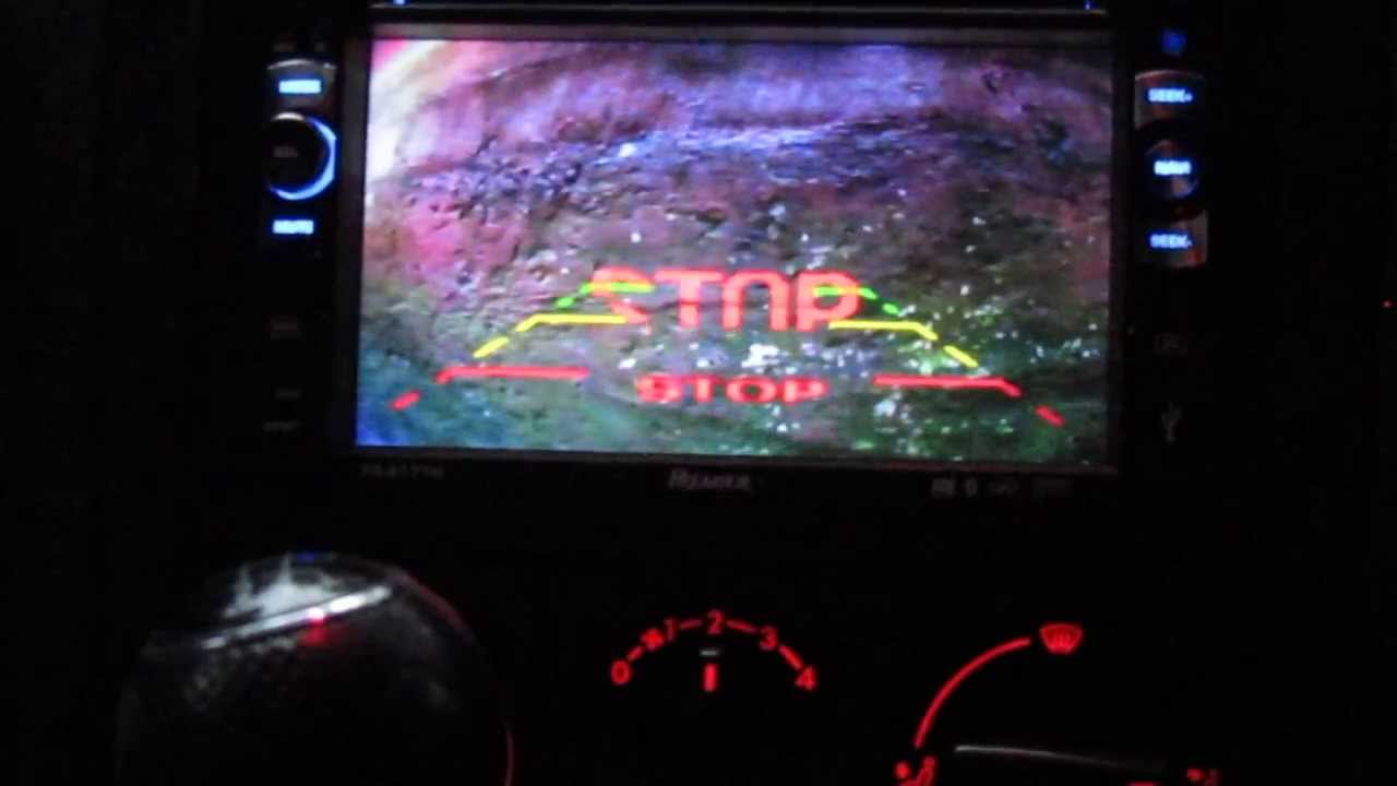 Парктроник Parkmaster 4-DJ-92 с камерой заднего вида в рамке номерного знака  - VW Golf IV