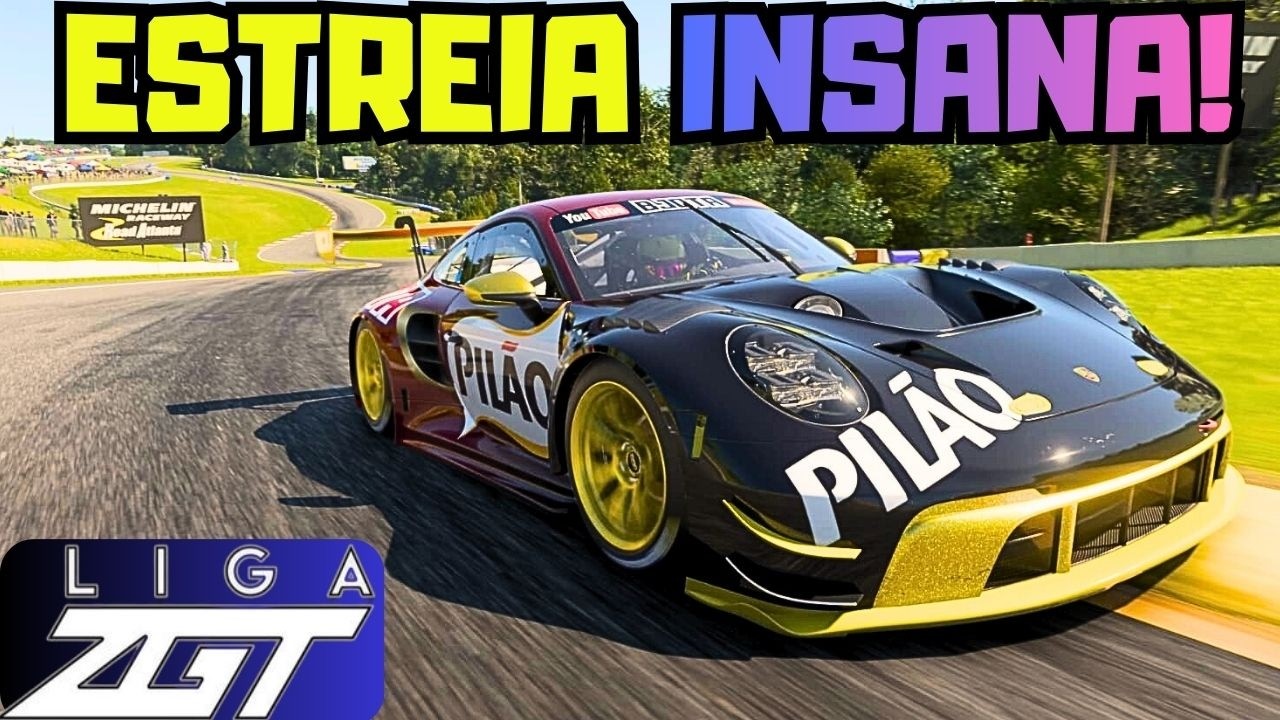 O PORSCHE DA PILÃO VOOU! Liga ZGT Etapa 1 - Road Atlanta
