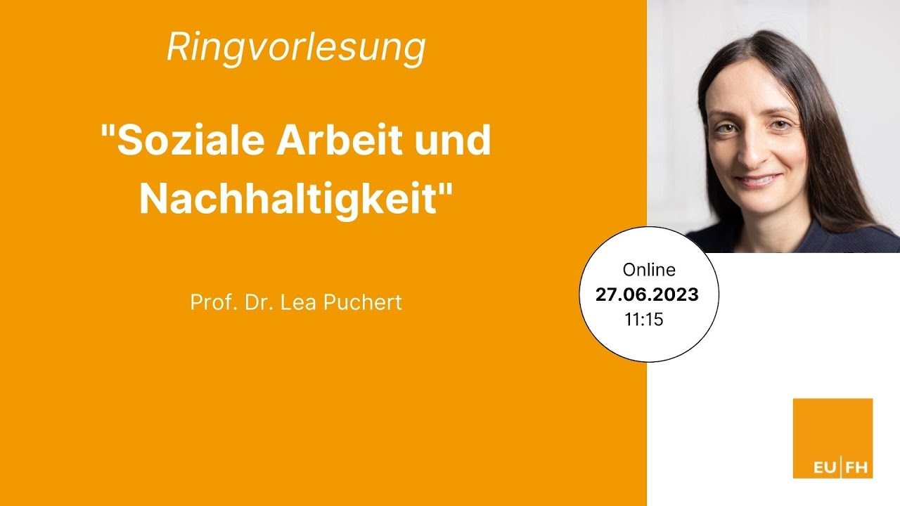 Digitale Ringvorlesung: „Soziale Arbeit und Nachhaltigkeit