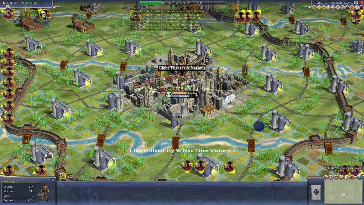 Trillion Population City: Civilization IV Beyond The Sword
