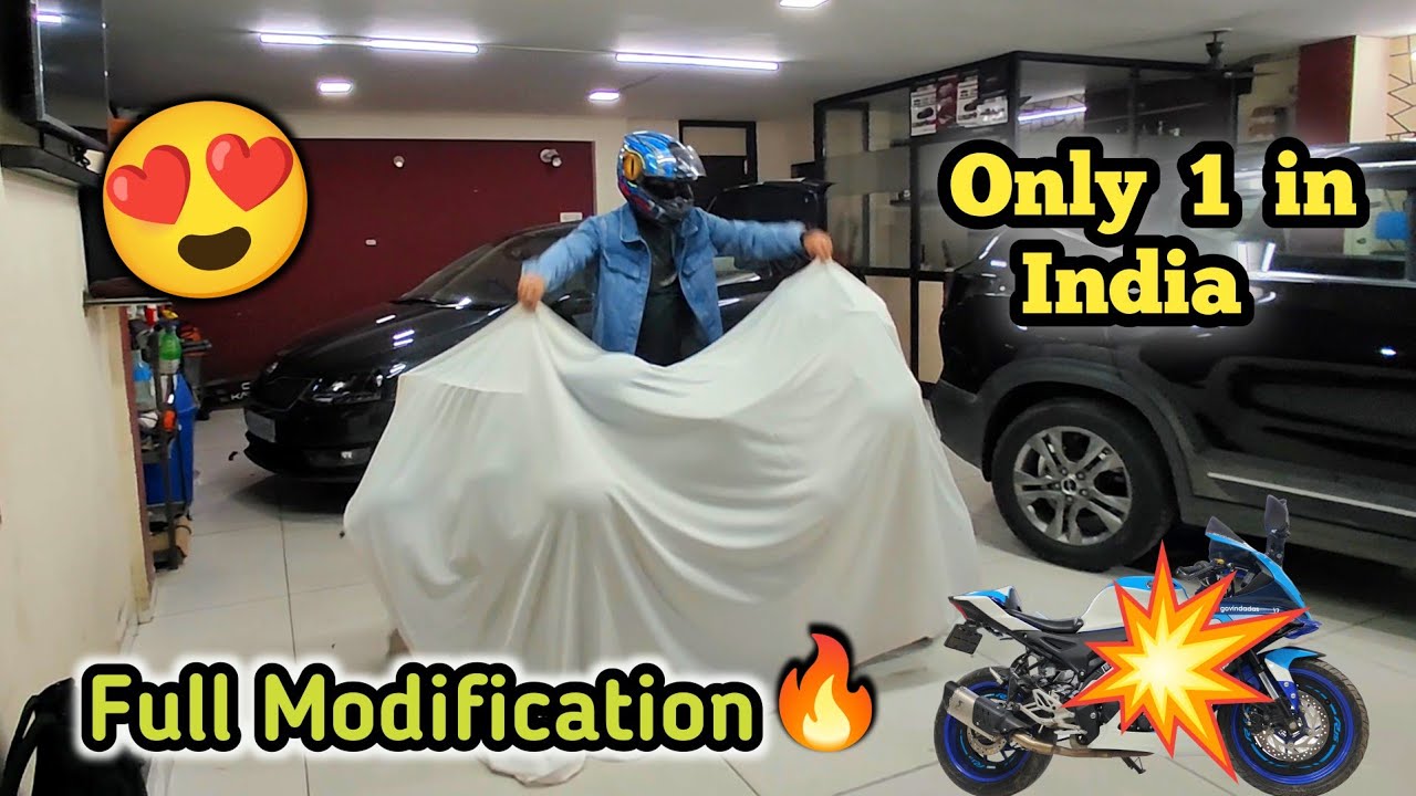 Only 1 in India🏍️l फूल मोडिफाई🥵l Ekdum Tabahi modification🔥 #bikemodification #r15v4modified #bike