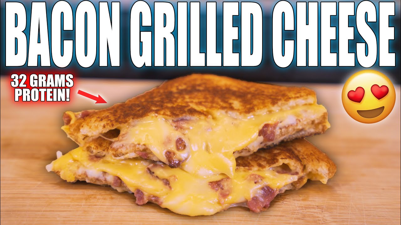 ANABOLIC DOUBLE DECKER BACON GRILLED CHEESE | 32G Protein Only 309 Calories