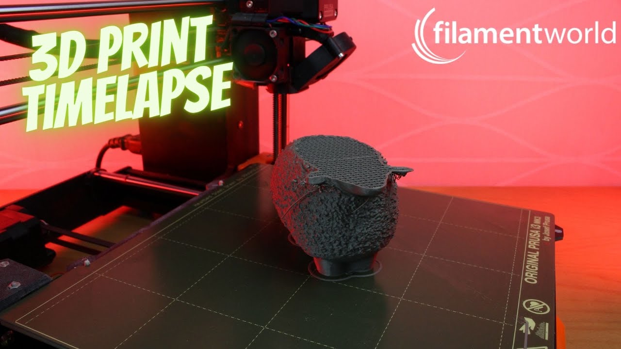 3D Print Timelapse - Filamentworld Filament - PLA Matt - Grau