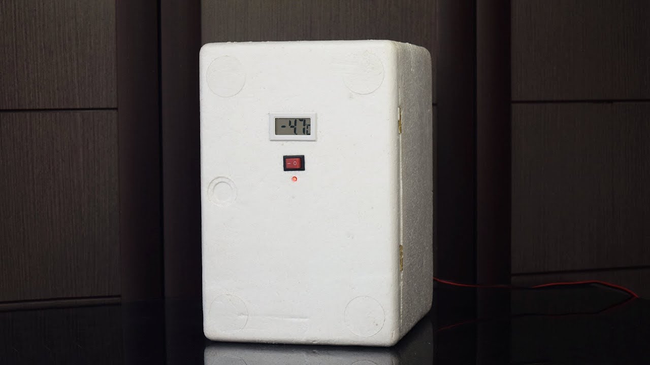 How to make a mini Fridge At Home DIY自制半导体制冷冰箱车载冷藏柜