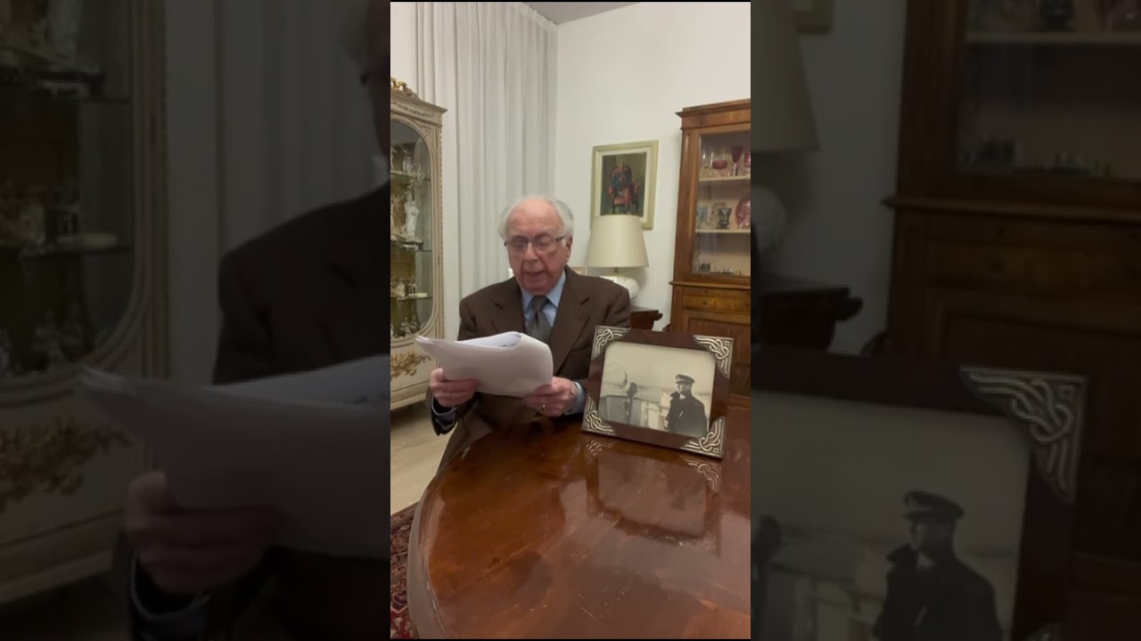 Il saluto del Comandante E. Giannini l’ultimo ufficiale dello Stato maggiore dell’ “Andrea Doria”