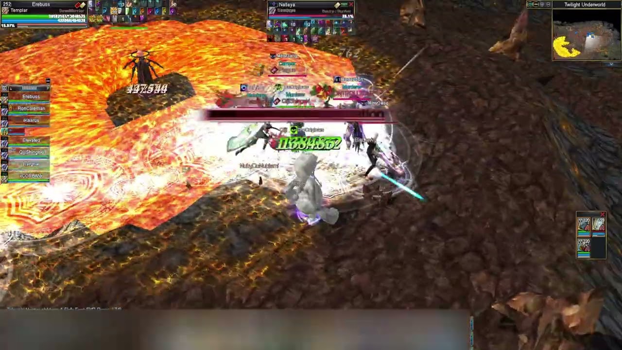 Rappelz 9.10 Devil Skeleton SV Templar PvP PK.7 Guild war (PART 3)