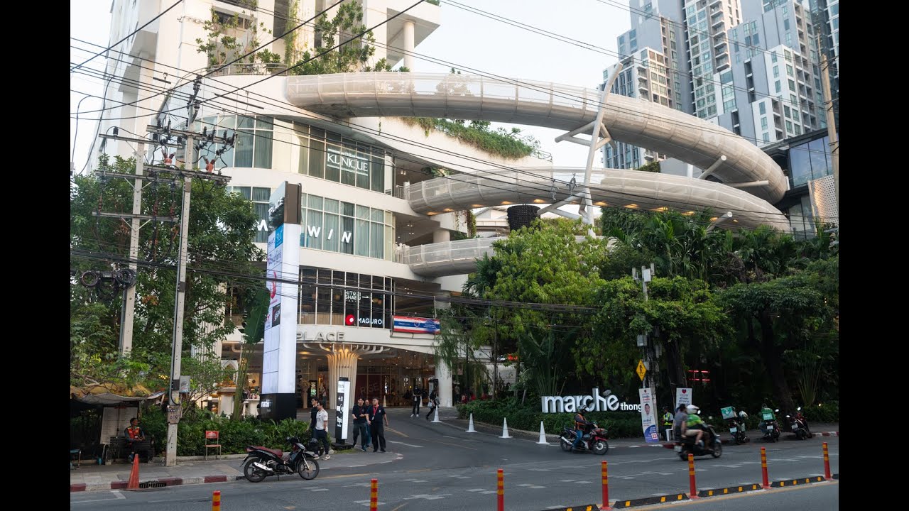 [4K] Walk inside Marche Thonglor a modern architecture and trendy lifestyle experience in Bangkok