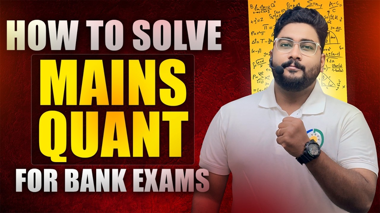 ❌ Stop Struggling in Mains Quant || Secrets to Crack Bank Mains Quant 2026 By Kaushik Mohanty ||