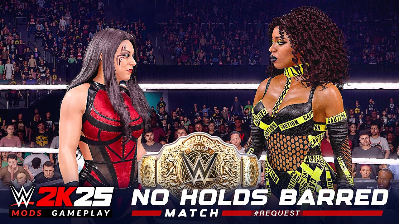 WWE 2K25 Стефани Вакер против Наоми за титул чемпиона мира WWE среди женщин