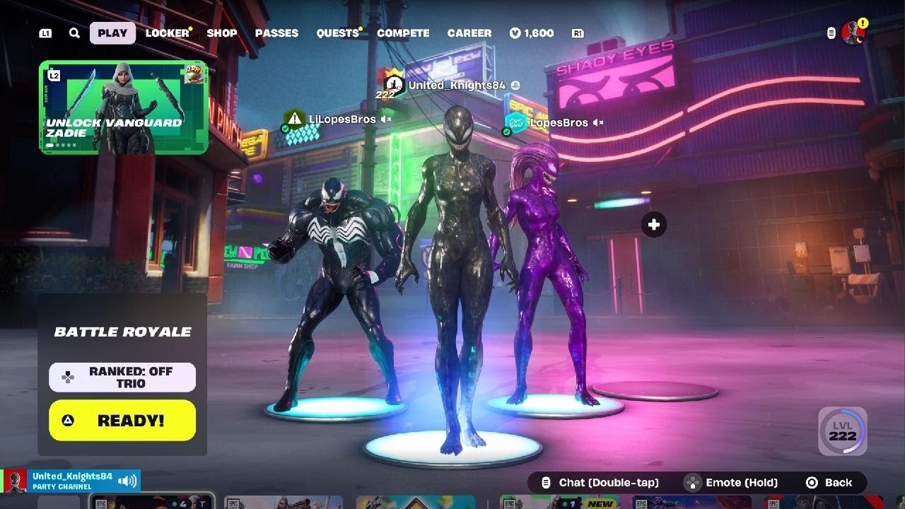 Fortnite Battle Royale Venom Squad | New Skins | LopesBros 😎