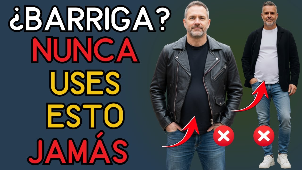 La mayoría de los hombres con una GRAN BARRIGA se visten así — deja de hacerlo | Moda Hombres 40+