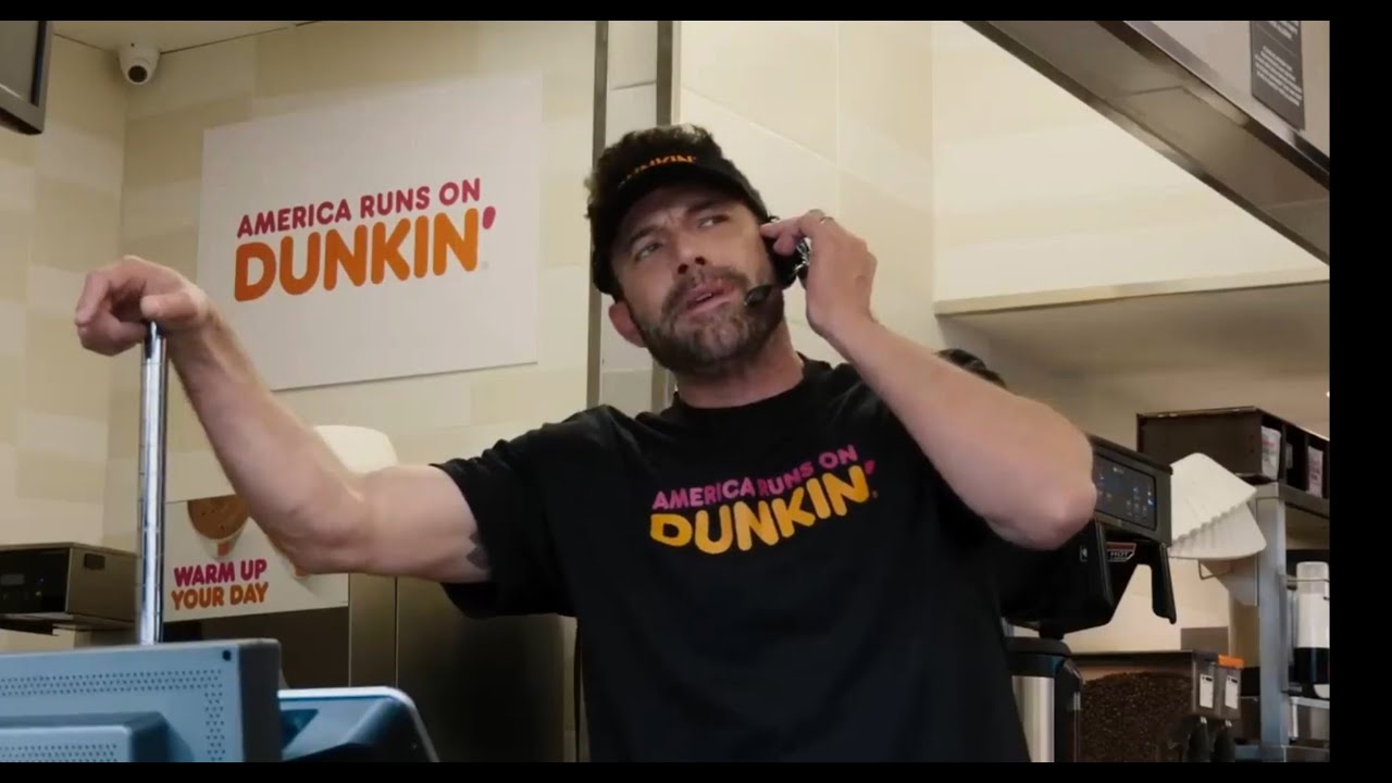 Dunkin Drive Thru with Ben Affleck - Superbowl 2023 Commercials - TOP one