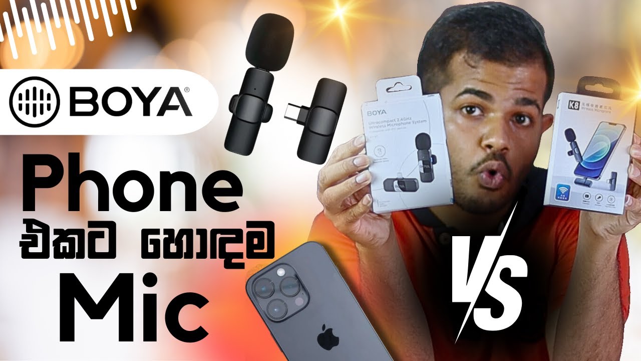 Budget Mobile Microphones | Boya V1 vs K8 Mic | Sri Lanka
