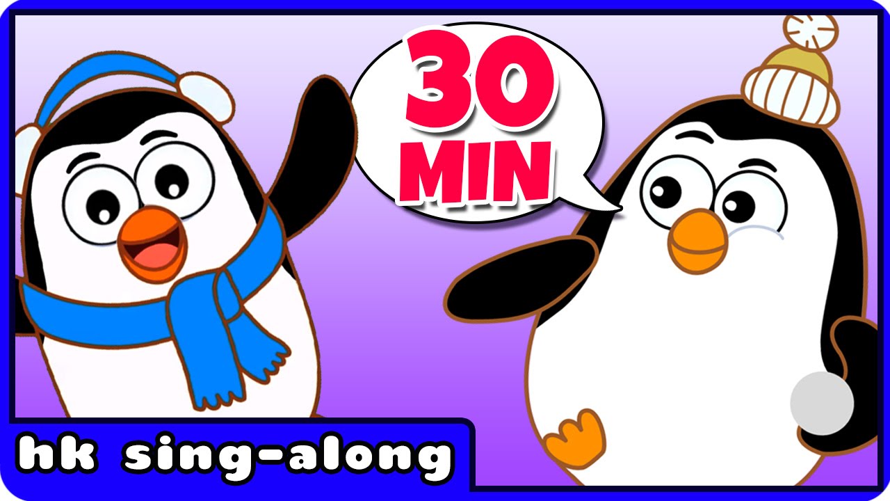 The Penguin Song | Songs For Children  & More Nursery Rhymes | HooplaKidz Sing-A-Long