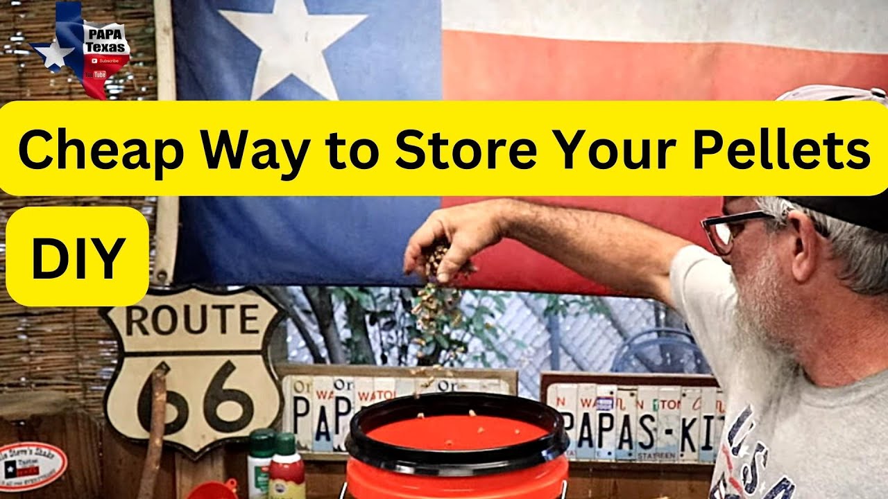 Cheap Way to Store your Pellets Grill/Smoker