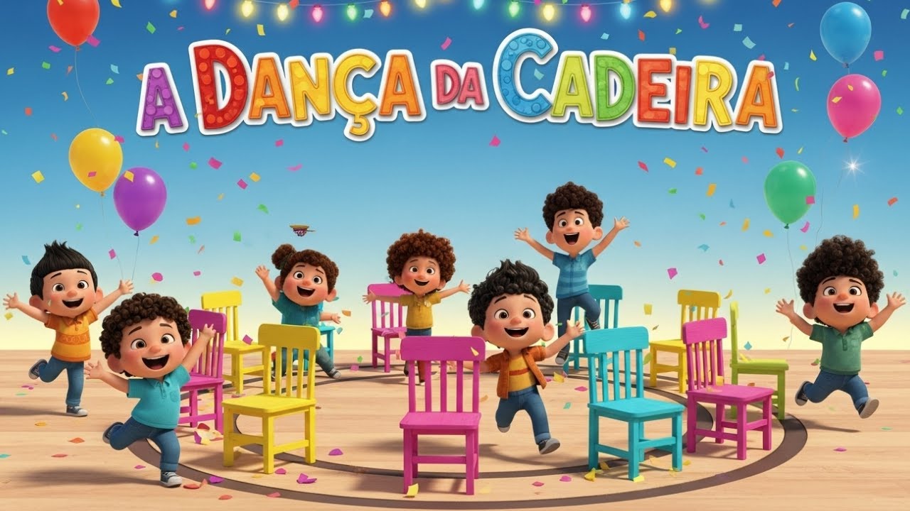 💃 A Dan&ccedil;a da Cadeira | M&uacute;sica Infantil Animada para Brincar e Dan&ccedil;ar