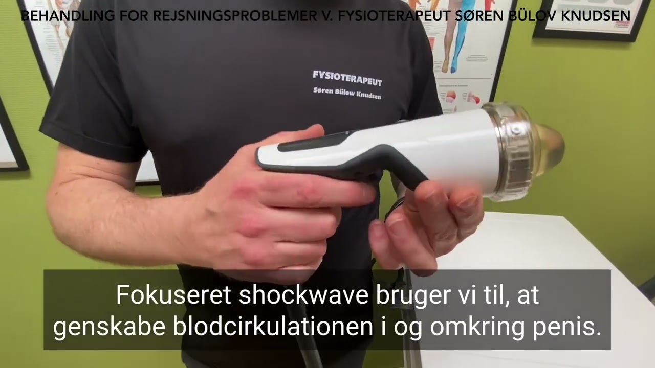 Behandling af rejsningsproblemer (impotens) v. Fysioterapeut S&oslash;ren B&uuml;low Knudsen.
