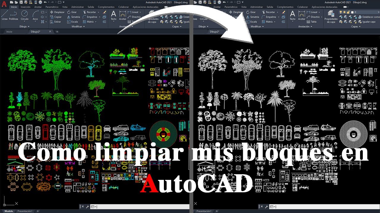 Como limpiar mis BLOQUES  en AutoCAD