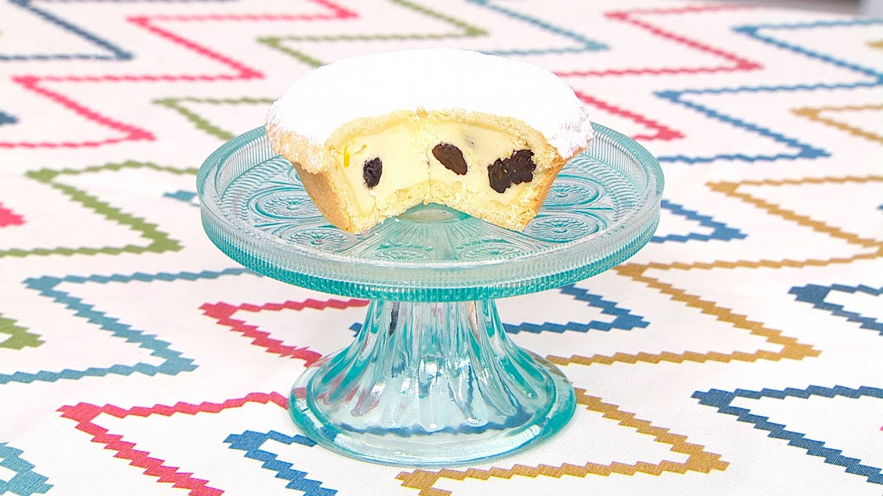 Tarta de ricota y pasas