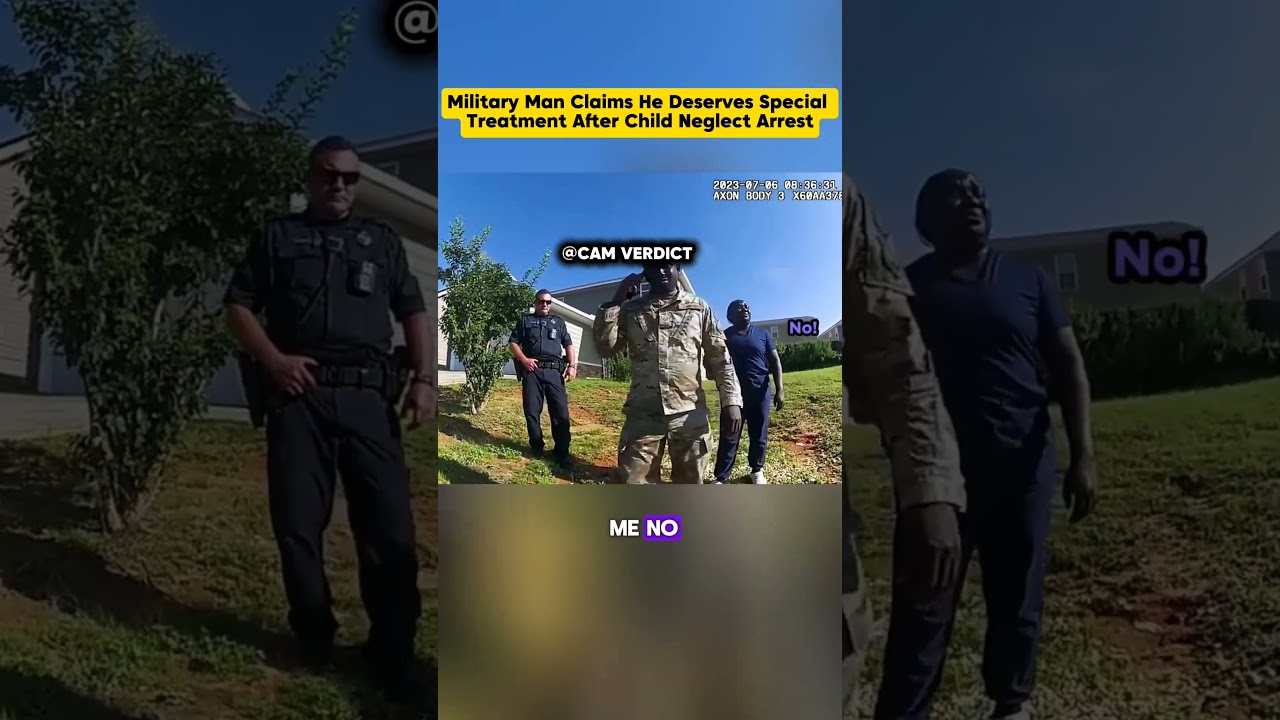 Military Man Claims He Deserves Special Treatment After Child Neglect Arrest #crime #lawenforcement