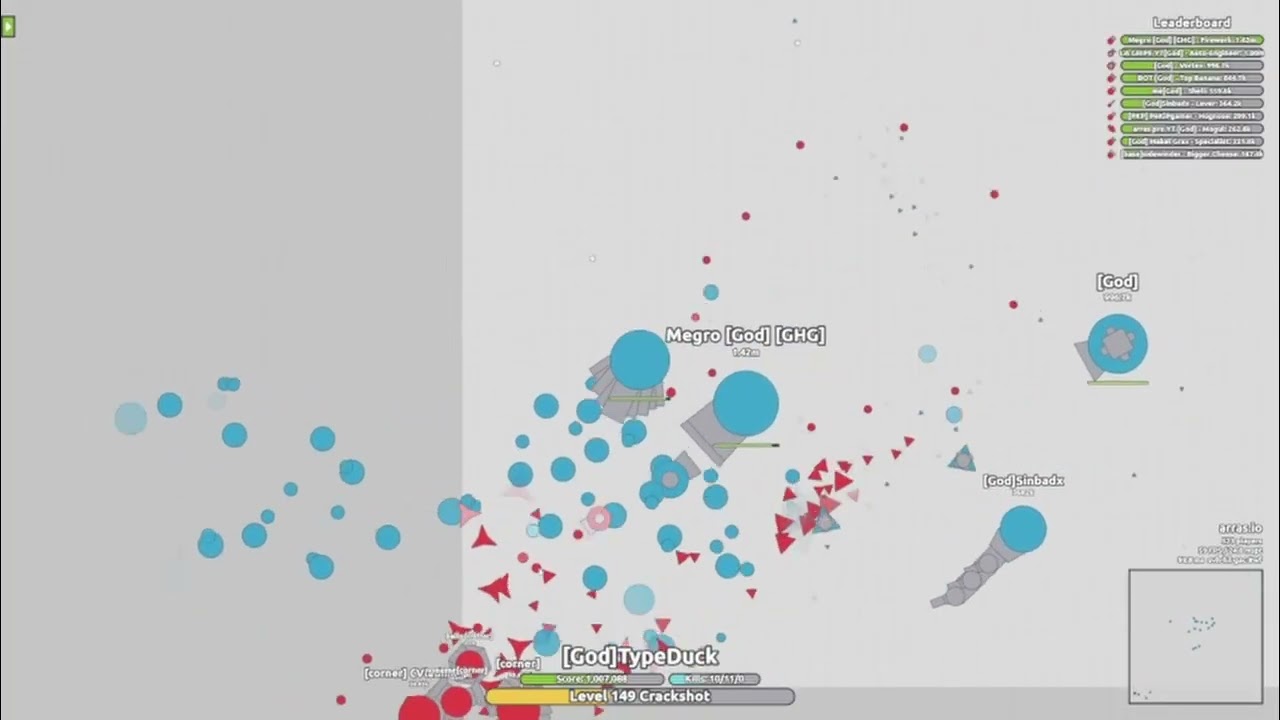 Growth Arms Race Highlights: When the clan you join takes over the ENTIRE server! (Arras.io)