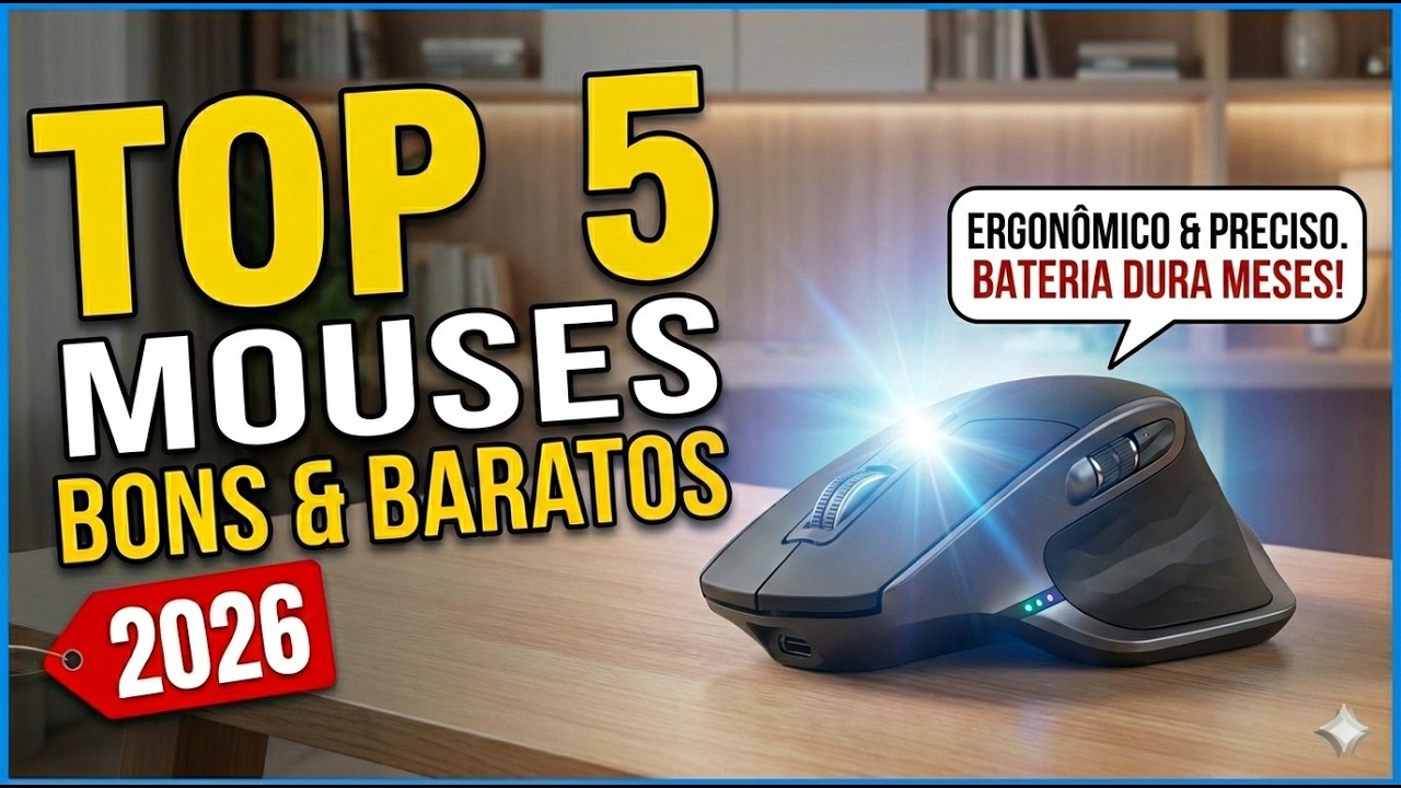 TOP 5 Melhores Mouses para Estudar 2026 | Não Compre Antes de Ver!