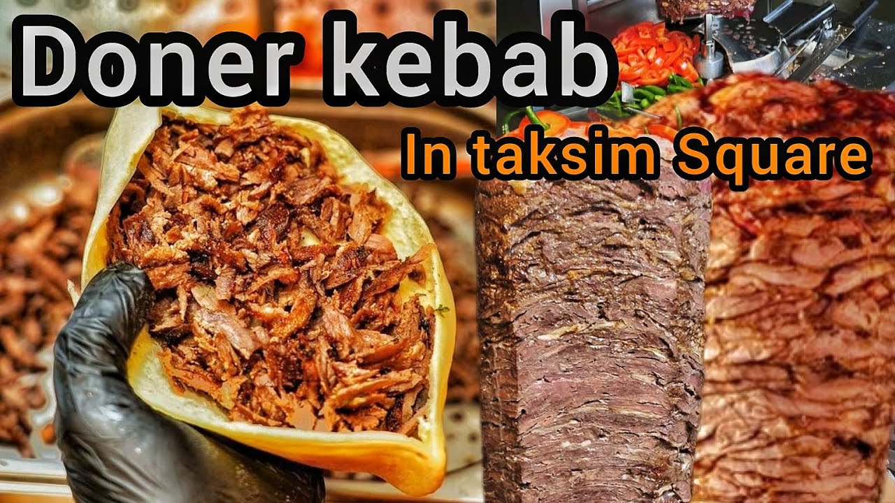 doner kebab in taksim Square (istanbul)