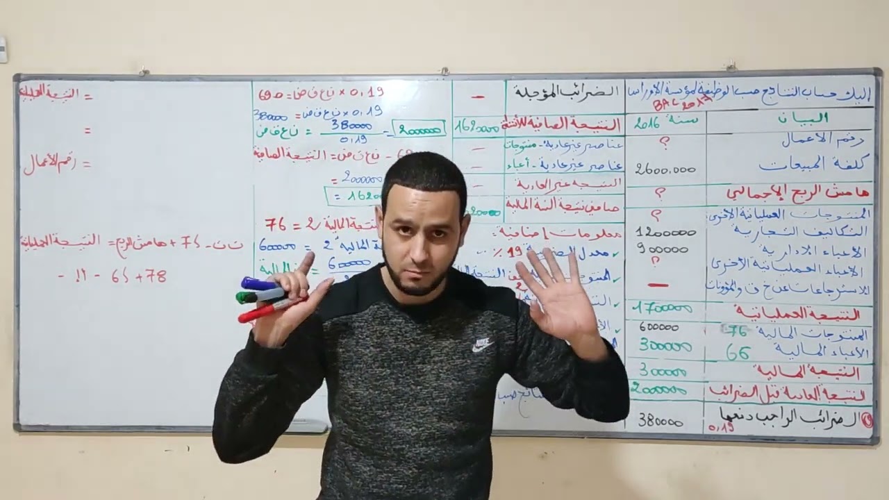 الحصة 24 حساب النتائج حسب الوظيفة بالمجاهيل 🔥 الجزء الثاني قوة💪