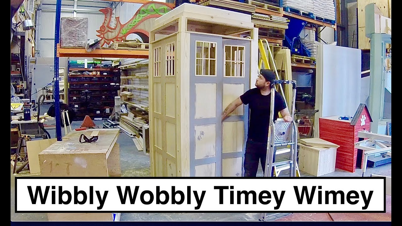 I Made the Tardis from Doctor Who. Handmade time machine build. How to make the tardis. KSKS