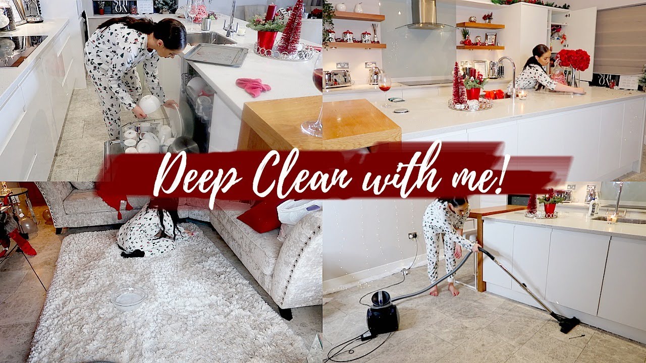 DEEP CLEAN WITH ME | CHRISTMAS EVE CLEAN + PREP | EXTREME CLEANING MOTIVATION