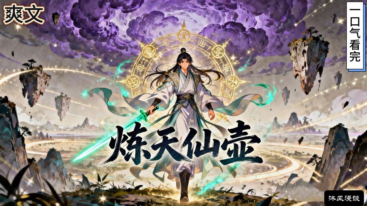 完结《炼天仙壶》陈青云是落云宗的一个小杂役，偶然得到一个神秘小壶。只要根据丹方将草药丢进壶中，不出半日即可成丹，数量不仅是别人十倍，而且都是极品丹药……#動漫 #穿越#有声漫画#爽文#玄幻 #无敌