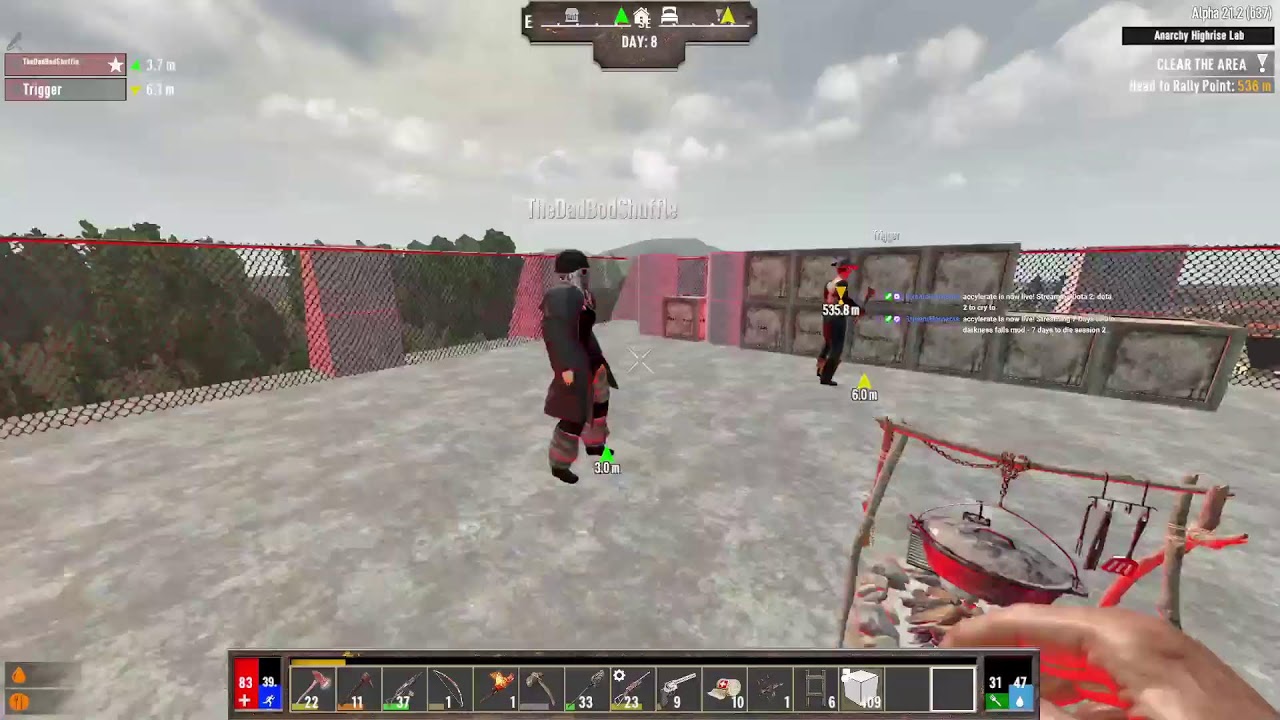 darkness falls mod - 7 days to die session 2
