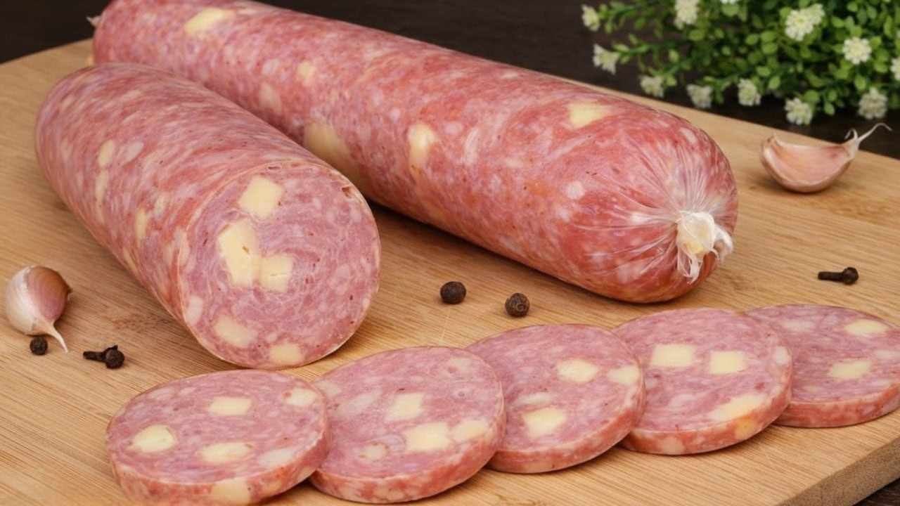 Лучше, чем из магазина! Домашняя колбаса с сыром. Без добавок