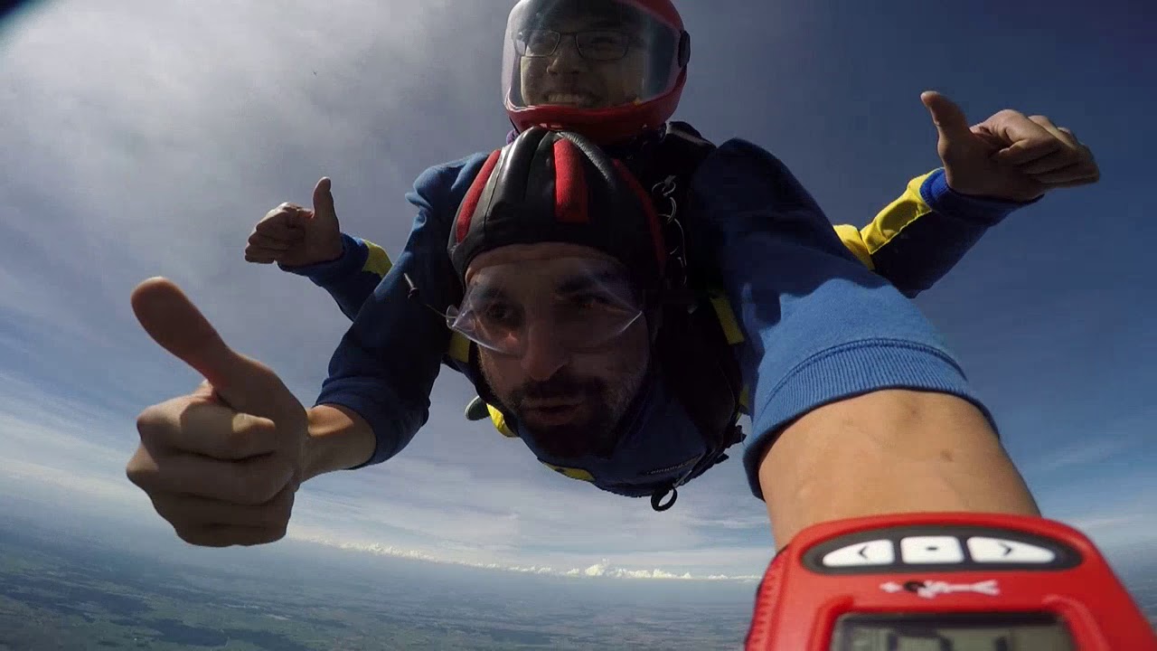 Tandemsprung von Christoph bei skydive nuggets in Leutkirch