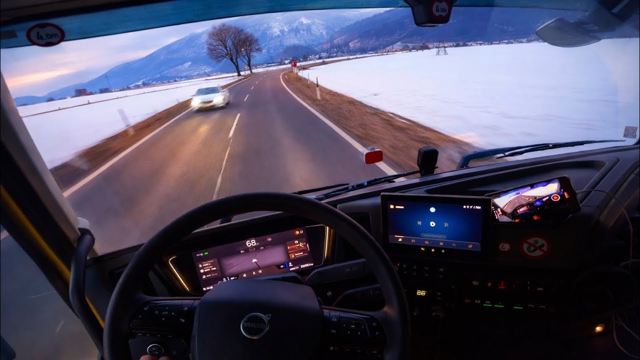 POV Truck Driving | Relaxing Evening Drive  🌆 