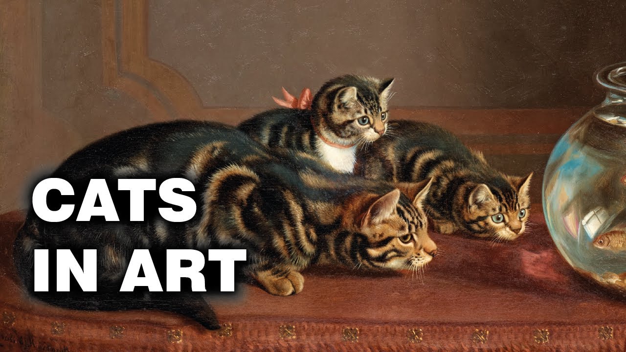 CATS IN ART: COLLECTION of 30 PAINTINGS ▶ Part 1