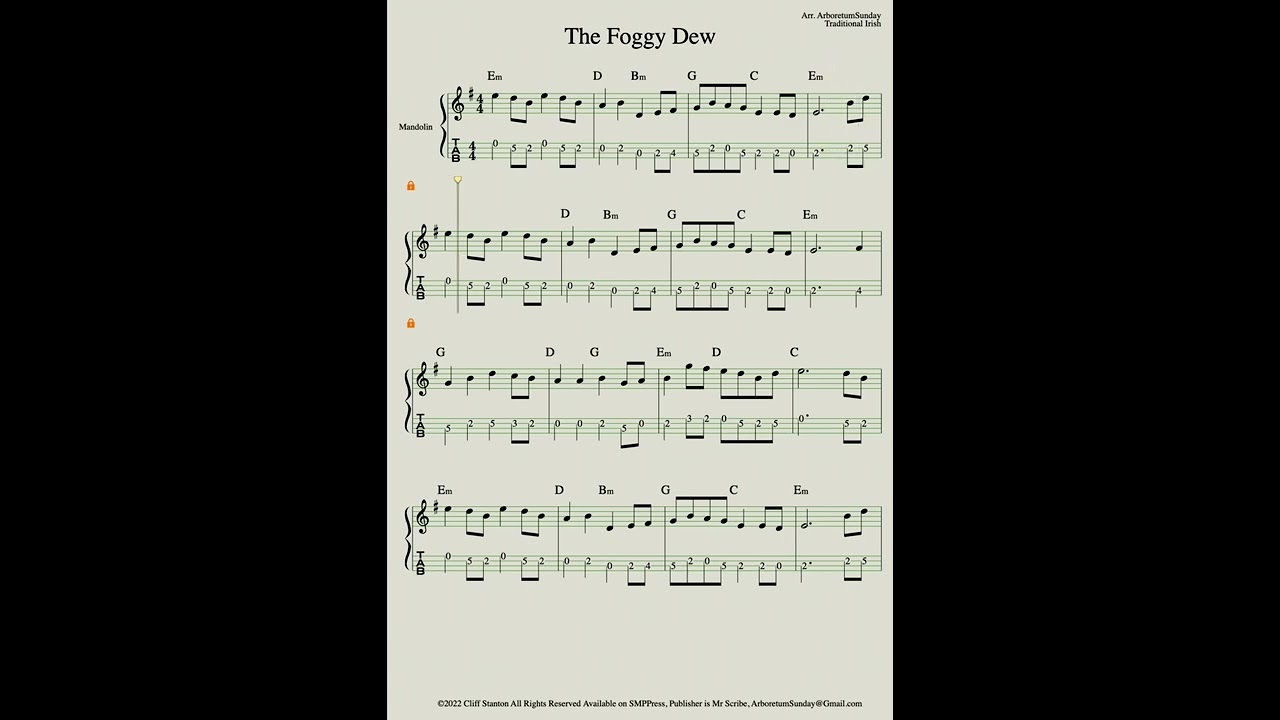 The Foggy Dew Mandolin