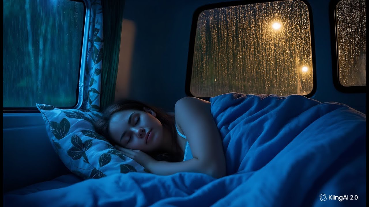 Relaxing Rainstorm While Sleeping in Van | ASMR Rain