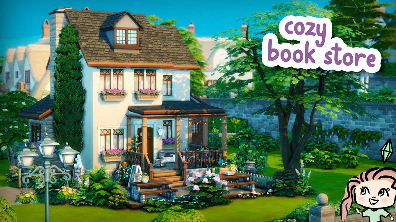 Cozy Book Store 📖 || The Sims 4 Speed Build