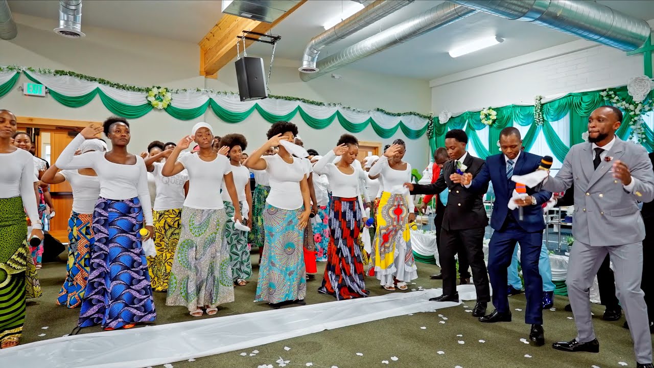 Kiki & Chantal's Wedding voice of revival choir performance