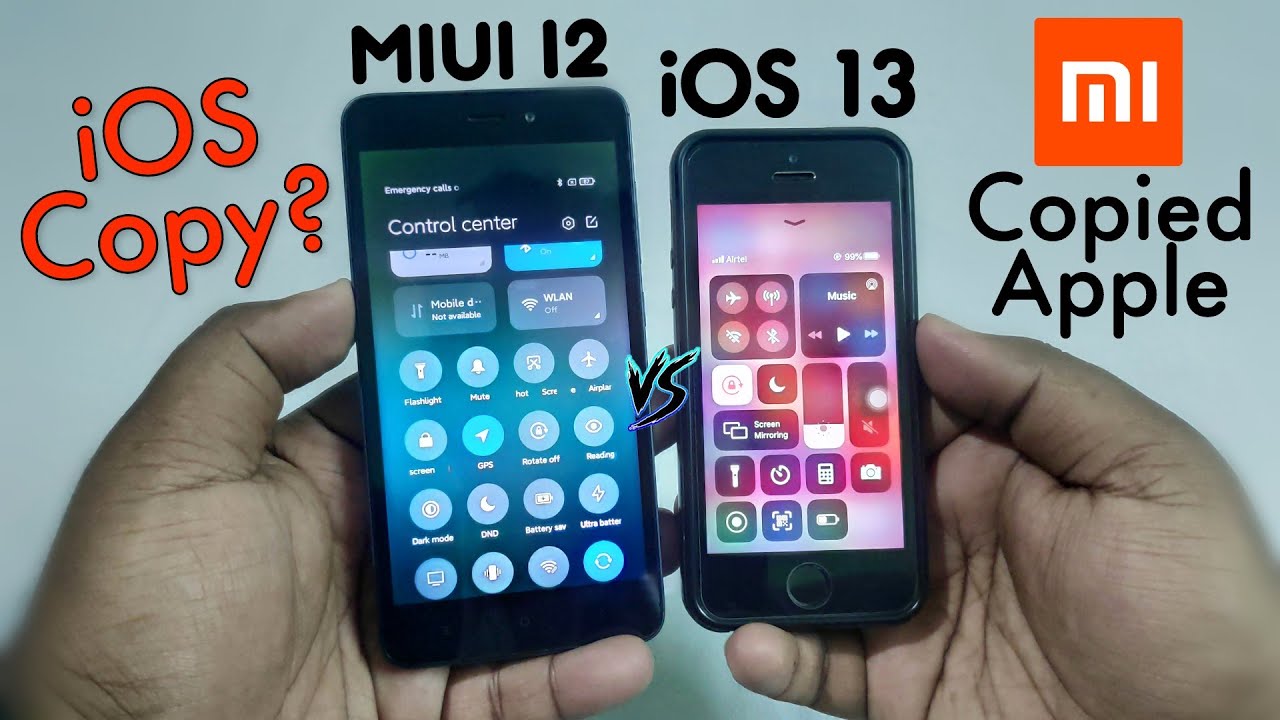 MIUI 12 vs iOS 13 | Xiaomi Copied Apple | iOS Copy? 😮🔥